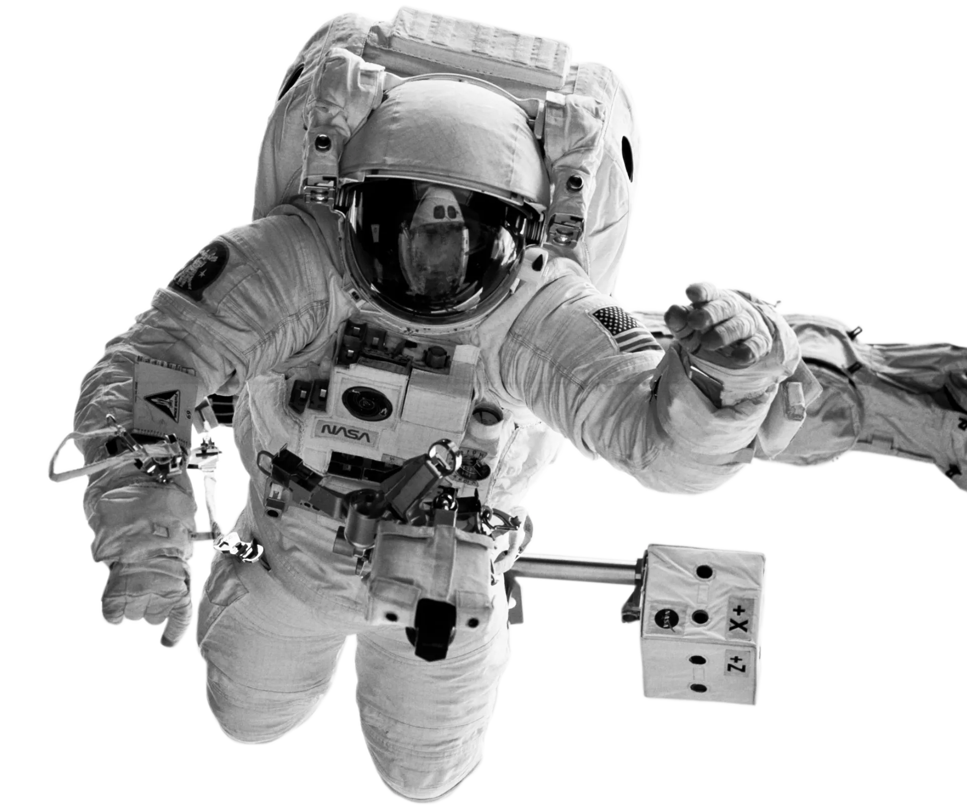 an astronaut flying through unlimited bandwidth