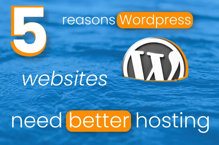 5 reasons wordpress websites need better hosting blog with wordpress lgoo dorwning in water